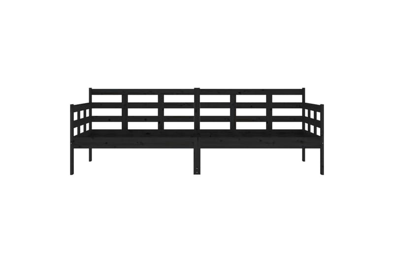beBasic Dagseng svart heltre furu 80x200 cm - Svart - Møbler - Sofaer - Dagsenger