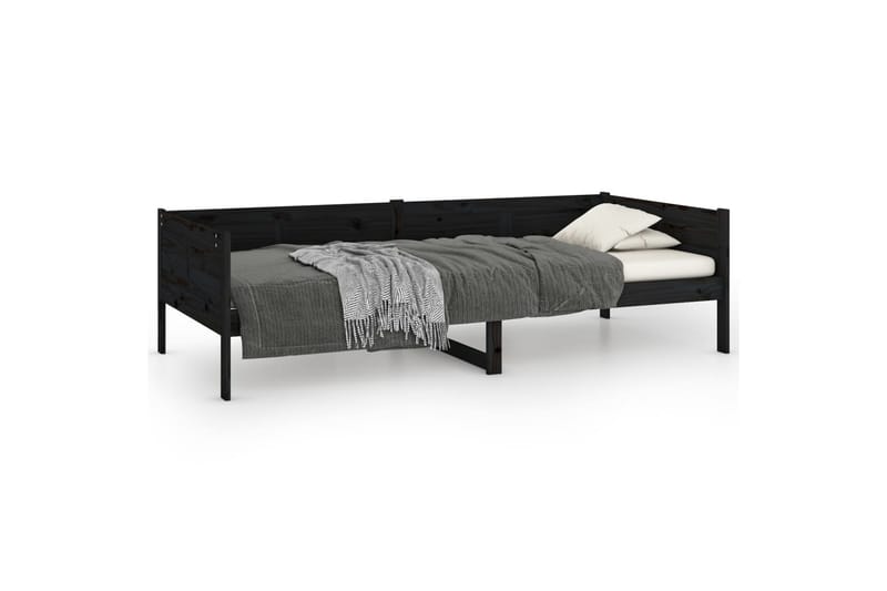 beBasic Dagseng svart heltre furu 90x190 cm - Svart - Møbler - Sofaer - Dagsenger