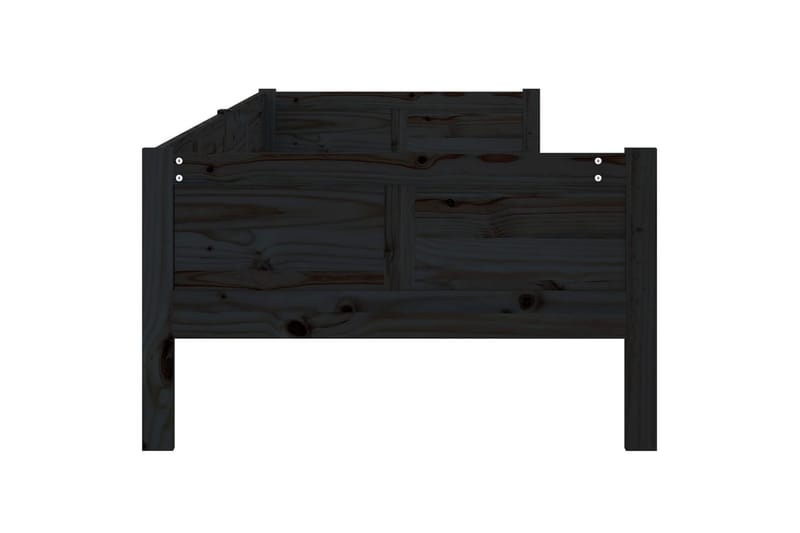 beBasic Dagseng svart heltre furu 90x190 cm - Svart - Møbler - Sofaer - Dagsenger