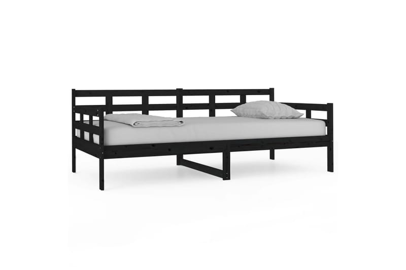 beBasic Dagseng svart heltre furu 90x190 cm - Svart - Møbler - Sofaer - Dagsenger