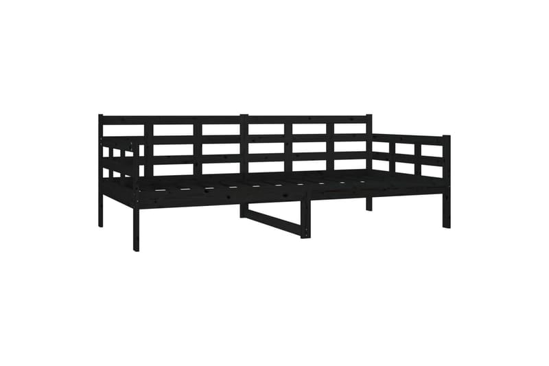 beBasic Dagseng svart heltre furu 90x190 cm - Svart - Møbler - Sofaer - Dagsenger