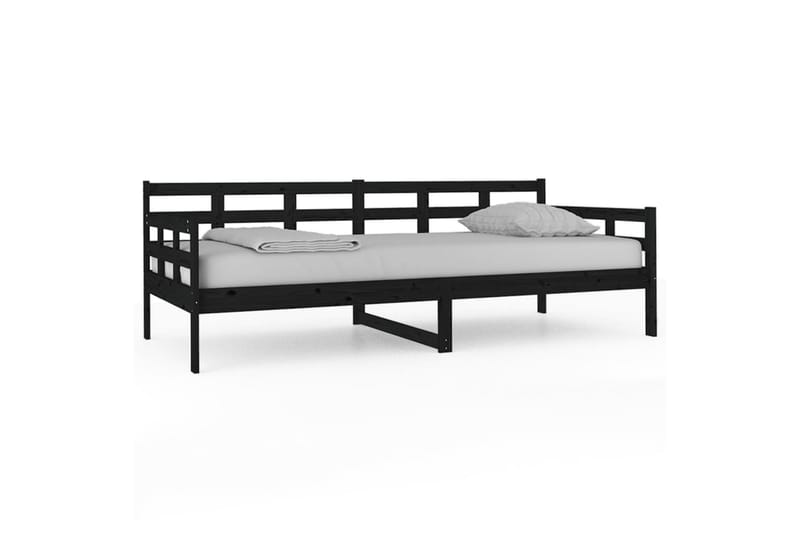 beBasic Dagseng svart heltre furu 90x200 cm - Svart - Møbler - Sofaer - Dagsenger