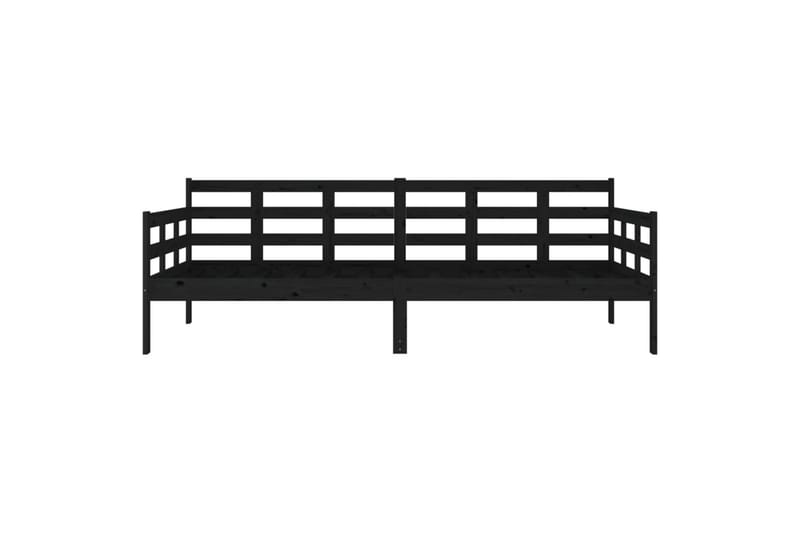 beBasic Dagseng svart heltre furu 90x200 cm - Svart - Møbler - Sofaer - Dagsenger