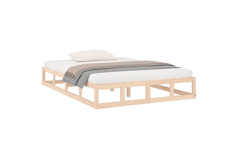 beBasic Sengeramme 135x190 cm 4FT6 Double heltre - Brun - Sengeramme & sengestamme