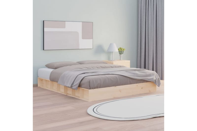 beBasic Sengeramme 140x200 cm heltre - Brun - Sengeramme & sengestamme