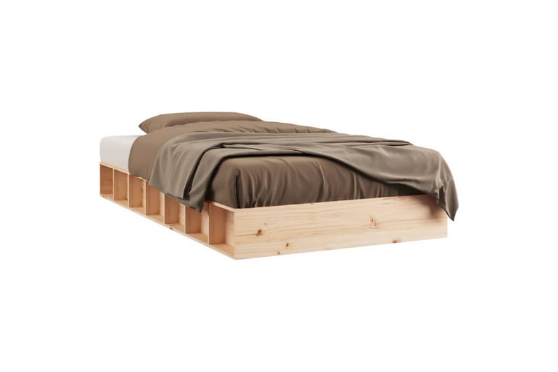 beBasic Sengeramme 75x190 cm 2FT6 Small Single heltre - Brun - Møbler - Senger - Sengeramme & sengestamme