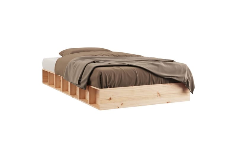 beBasic Sengeramme 90x190 cm 3FT Single heltre - Brun - Møbler - Senger - Sengeramme & sengestamme