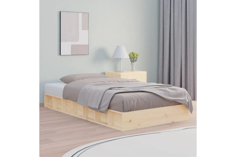 beBasic Sengeramme 90x190 cm 3FT Single heltre - Brun - Sengeramme & sengestamme