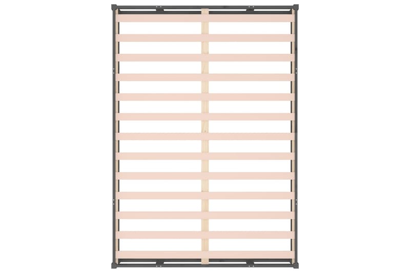 beBasic Sengeramme grå 150x200 cm 5FT King Size heltre - GrÃ¥ - Møbler - Senger - Sengeramme & sengestamme