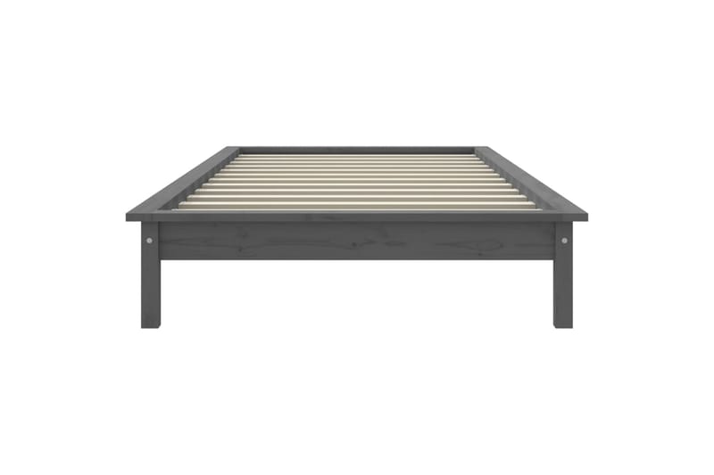 beBasic Sengeramme grå 90x190 cm heltre furu 3FT Single - GrÃ¥ - Møbler - Senger - Sengeramme & sengestamme