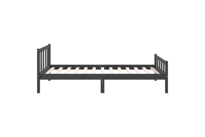 beBasic Sengeramme grå heltre 100x200 cm - GrÃ¥ - Møbler - Senger - Sengeramme & sengestamme