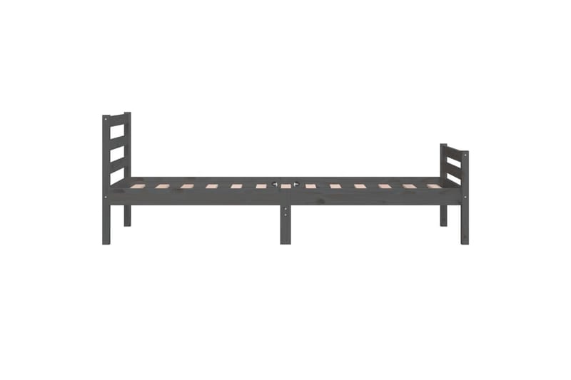 beBasic Sengeramme grå heltre 100x200 cm - GrÃ¥ - Møbler - Senger - Sengeramme & sengestamme