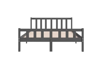 beBasic Sengeramme grå heltre 140x190 cm - GrÃ¥ - Møbler - Senger - Sengeramme & sengestamme