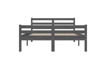 beBasic Sengeramme grå heltre 150x200 cm 5FT King Size - GrÃ¥ - Møbler - Senger - Sengeramme & sengestamme