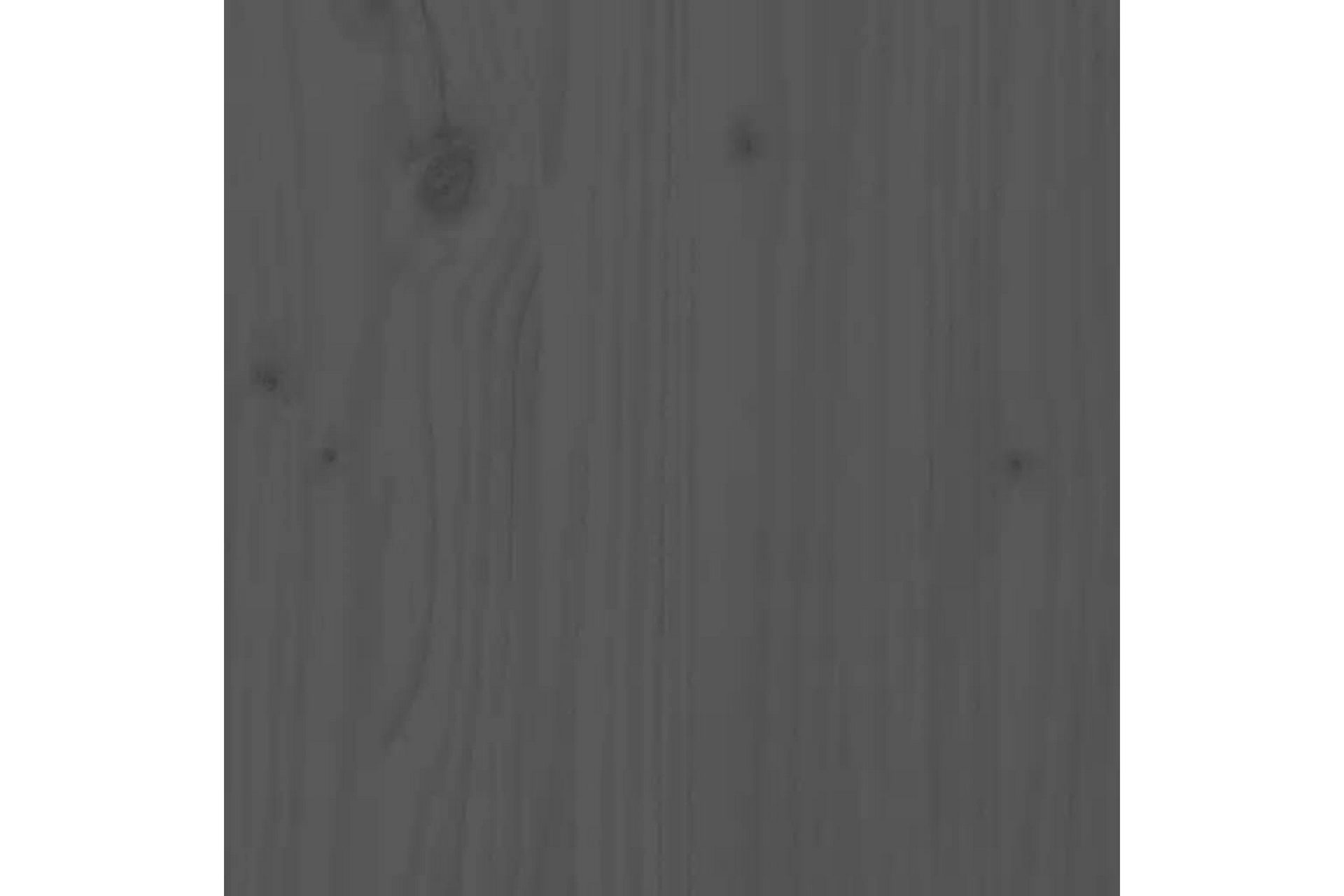 beBasic Sengeramme grå heltre 90x200 cm - GrÃ¥ - Møbler - Senger - Sengeramme & sengestamme