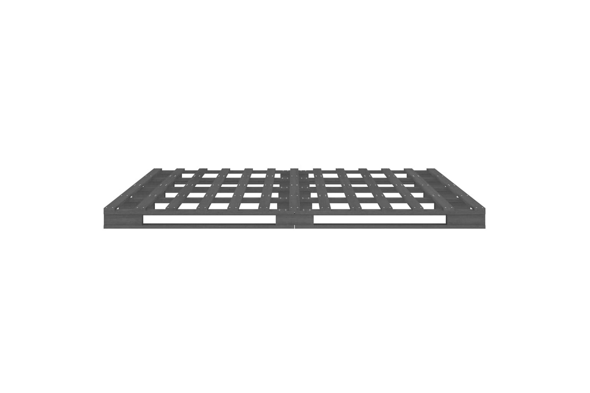 beBasic Sengeramme grå heltre furu 140x190 cm - GrÃ¥ - Møbler - Senger - Sengeramme & sengestamme