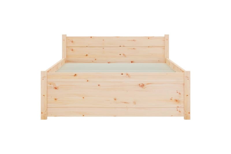beBasic Sengeramme heltre 100x200 cm - Brun - Møbler - Senger - Sengeramme & sengestamme