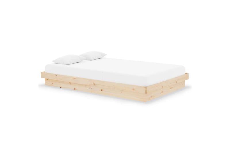beBasic Sengeramme heltre 120x190 cm 4FT Small Double - Brun - Møbler - Senger - Sengeramme & sengestamme