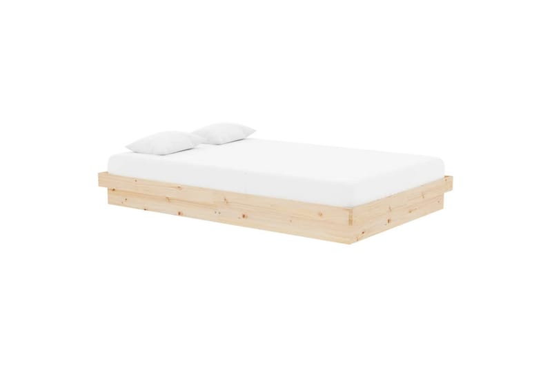 beBasic Sengeramme heltre 120x190 cm 4FT Small Double - Brun - Møbler - Senger - Sengeramme & sengestamme
