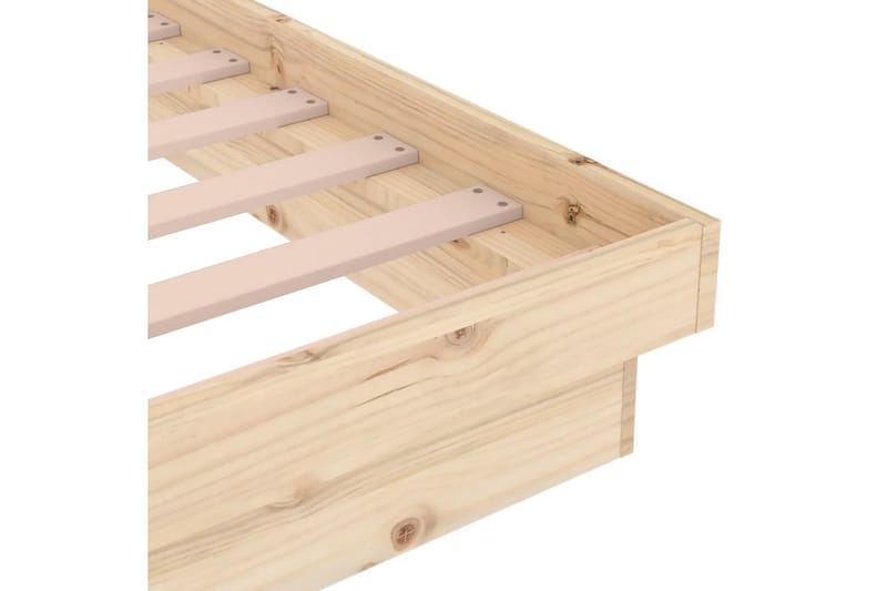 beBasic Sengeramme heltre 120x190 cm 4FT Small Double - Brun - Møbler - Senger - Sengeramme & sengestamme