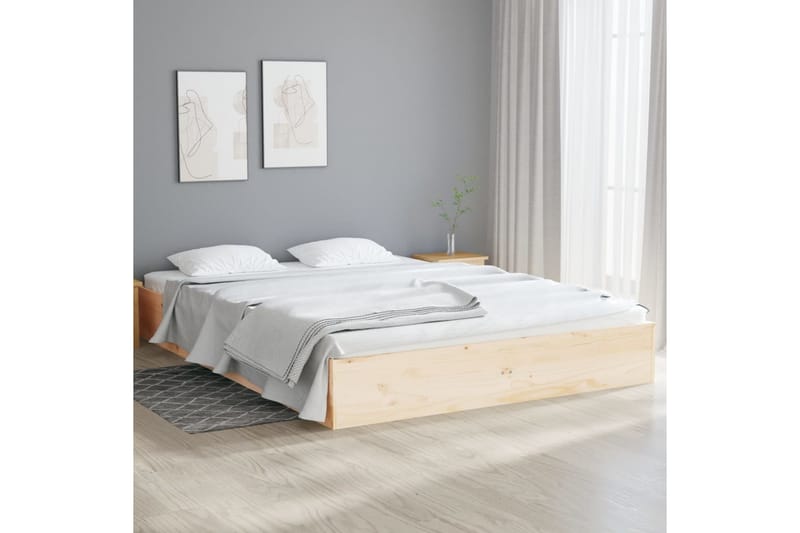 beBasic Sengeramme heltre 120x190 cm 4FT Small Double - Brun - Sengeramme & sengestamme