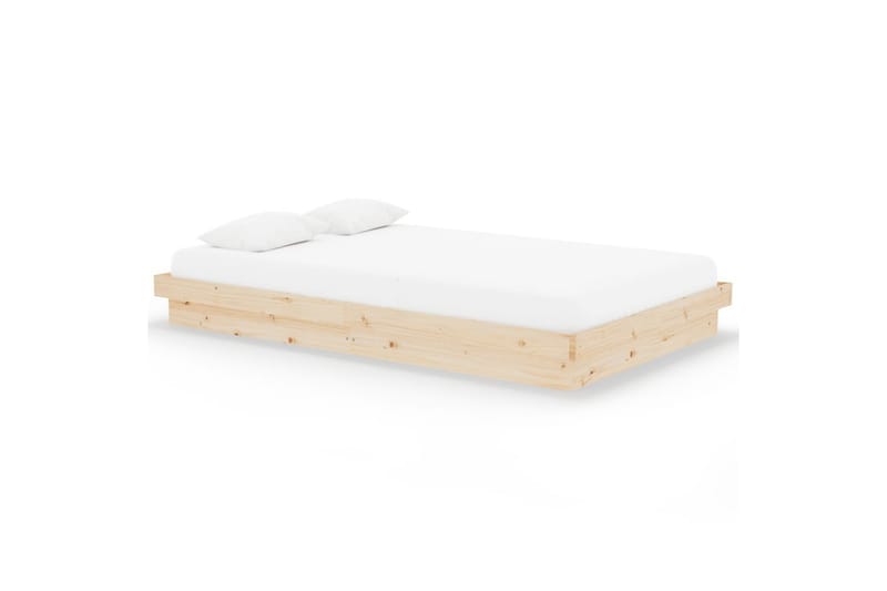 beBasic Sengeramme heltre 120x200 cm - Brun - Møbler - Senger - Sengeramme & sengestamme