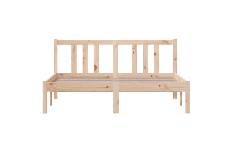 beBasic Sengeramme heltre 135x190 cm 4FT6 Double - Brun - Møbler - Senger - Sengeramme & sengestamme