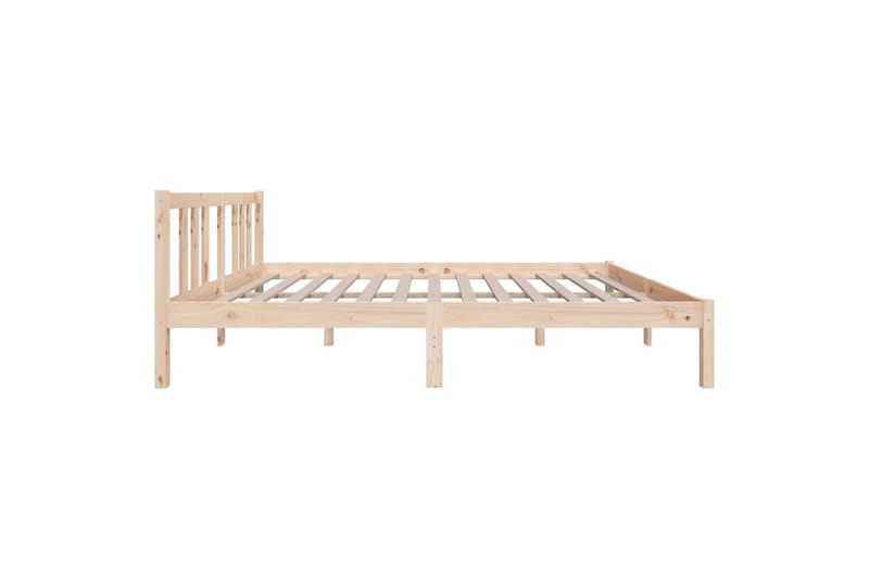 beBasic Sengeramme heltre 135x190 cm 4FT6 Double - Brun - Møbler - Senger - Sengeramme & sengestamme