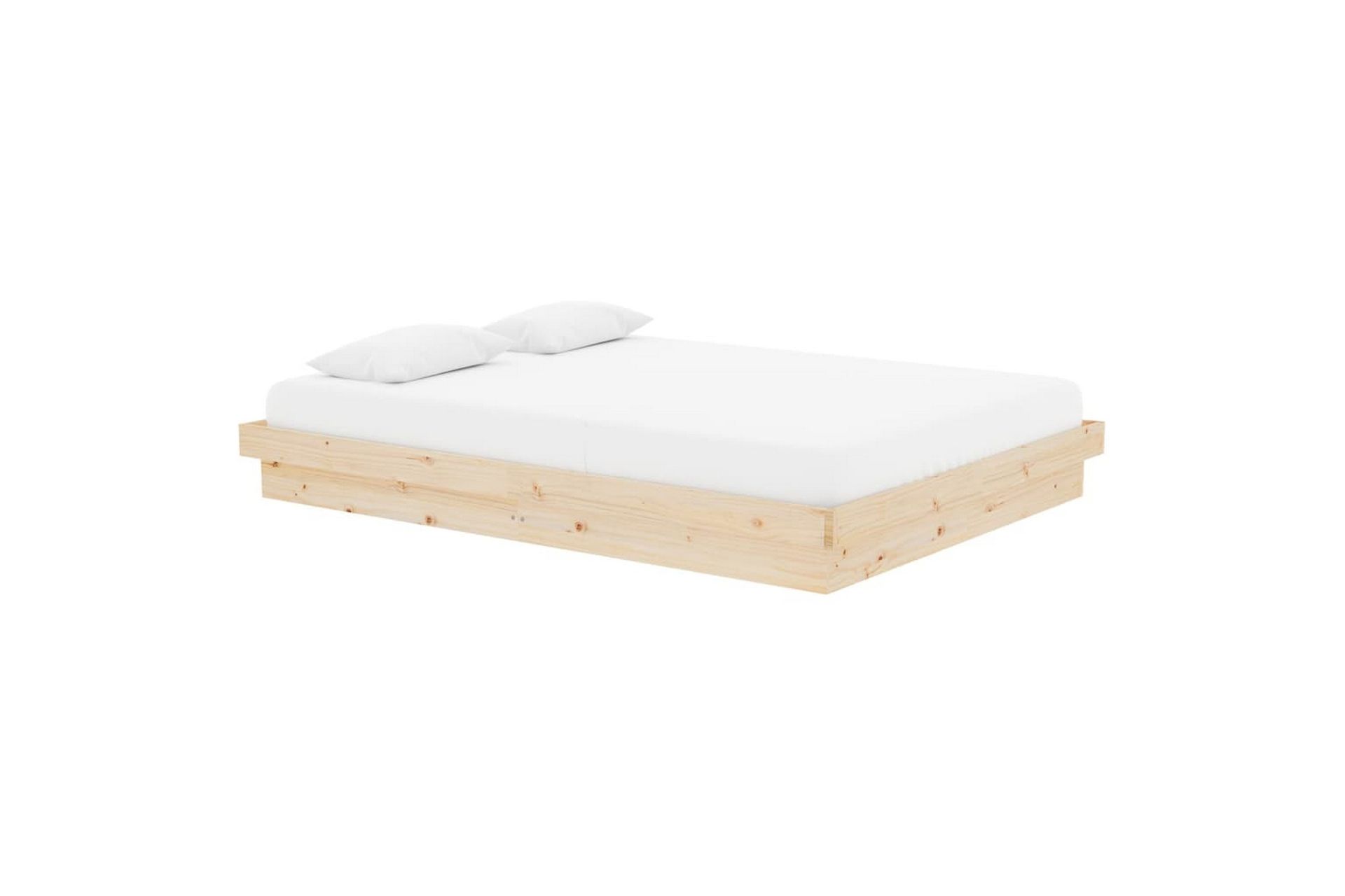 beBasic Sengeramme heltre 140x190 cm 4FT6 Double - Brun - Møbler - Senger - Sengeramme & sengestamme