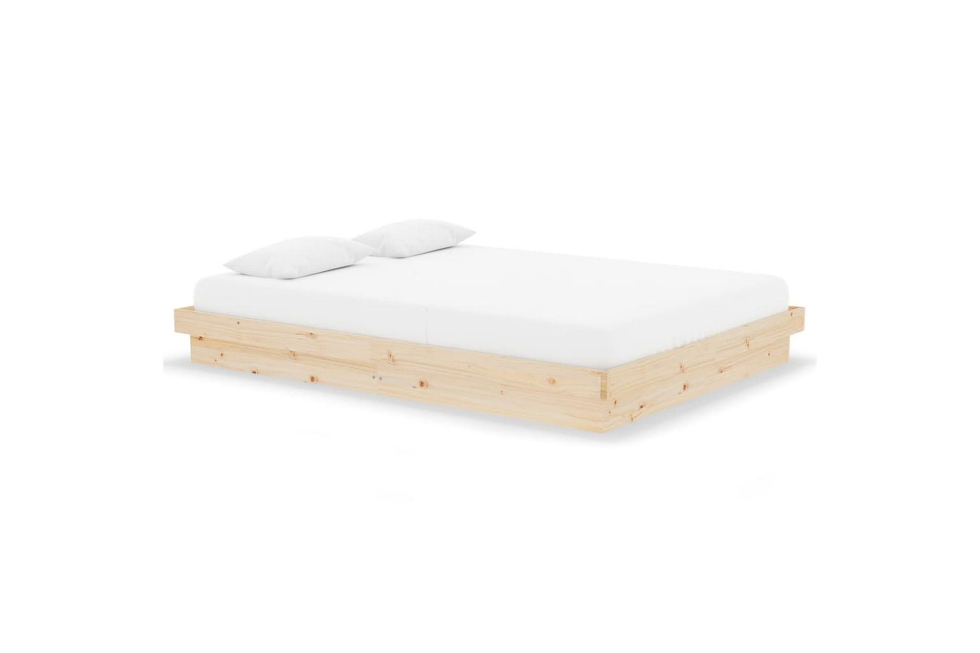 beBasic Sengeramme heltre 140x190 cm 4FT6 Double - Brun - Møbler - Senger - Sengeramme & sengestamme