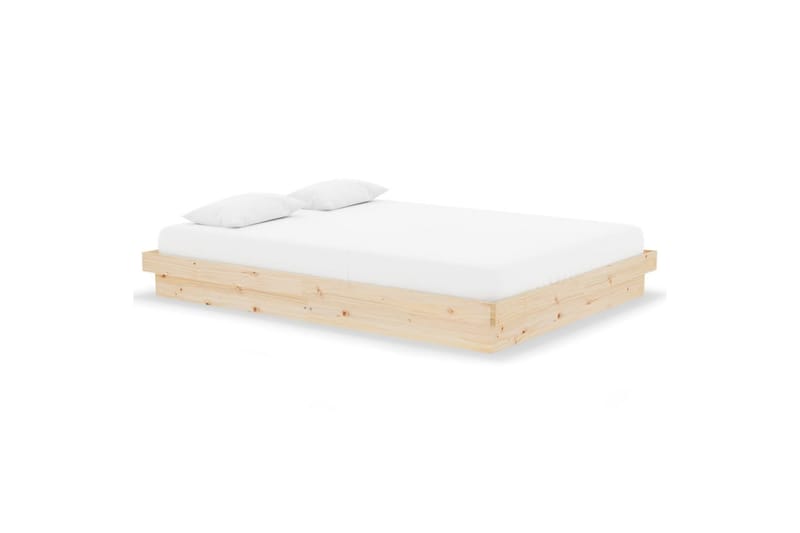 beBasic Sengeramme heltre 140x190 cm 4FT6 Double - Brun - Møbler - Senger - Sengeramme & sengestamme