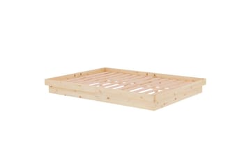 beBasic Sengeramme heltre 140x190 cm 4FT6 Double - Brun - Møbler - Senger - Sengeramme & sengestamme