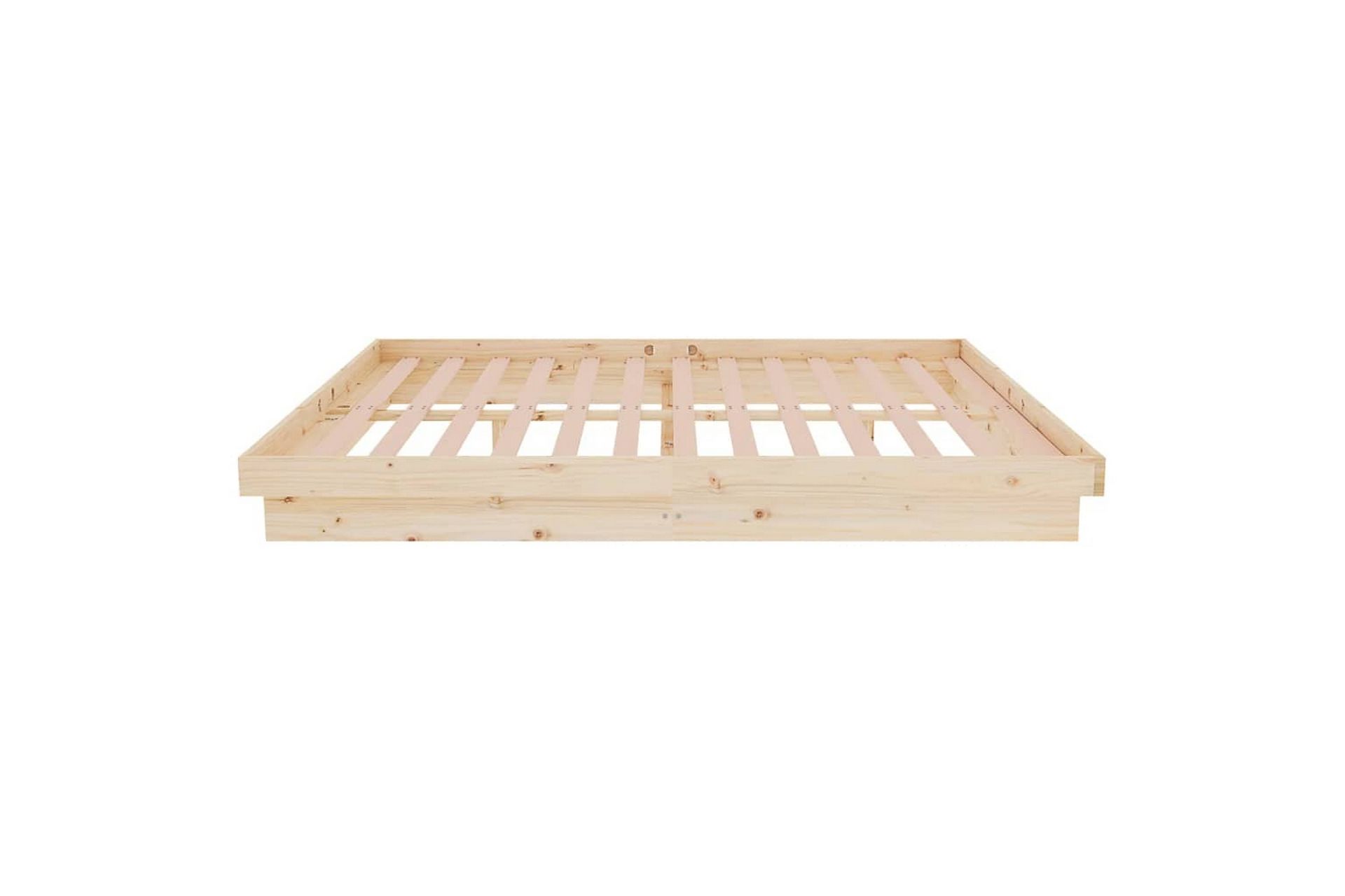beBasic Sengeramme heltre 140x190 cm 4FT6 Double - Brun - Møbler - Senger - Sengeramme & sengestamme