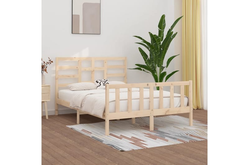 beBasic Sengeramme heltre 150x200 cm 5FT King Size - Brun - Sengeramme & sengestamme