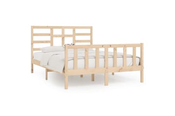 beBasic Sengeramme heltre 150x200 cm 5FT King Size - Brun - Møbler - Senger - Sengeramme & sengestamme