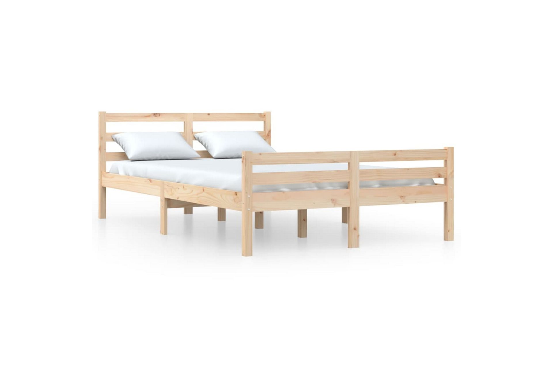 beBasic Sengeramme heltre 160x200 cm - Brun - Møbler - Senger - Sengeramme & sengestamme