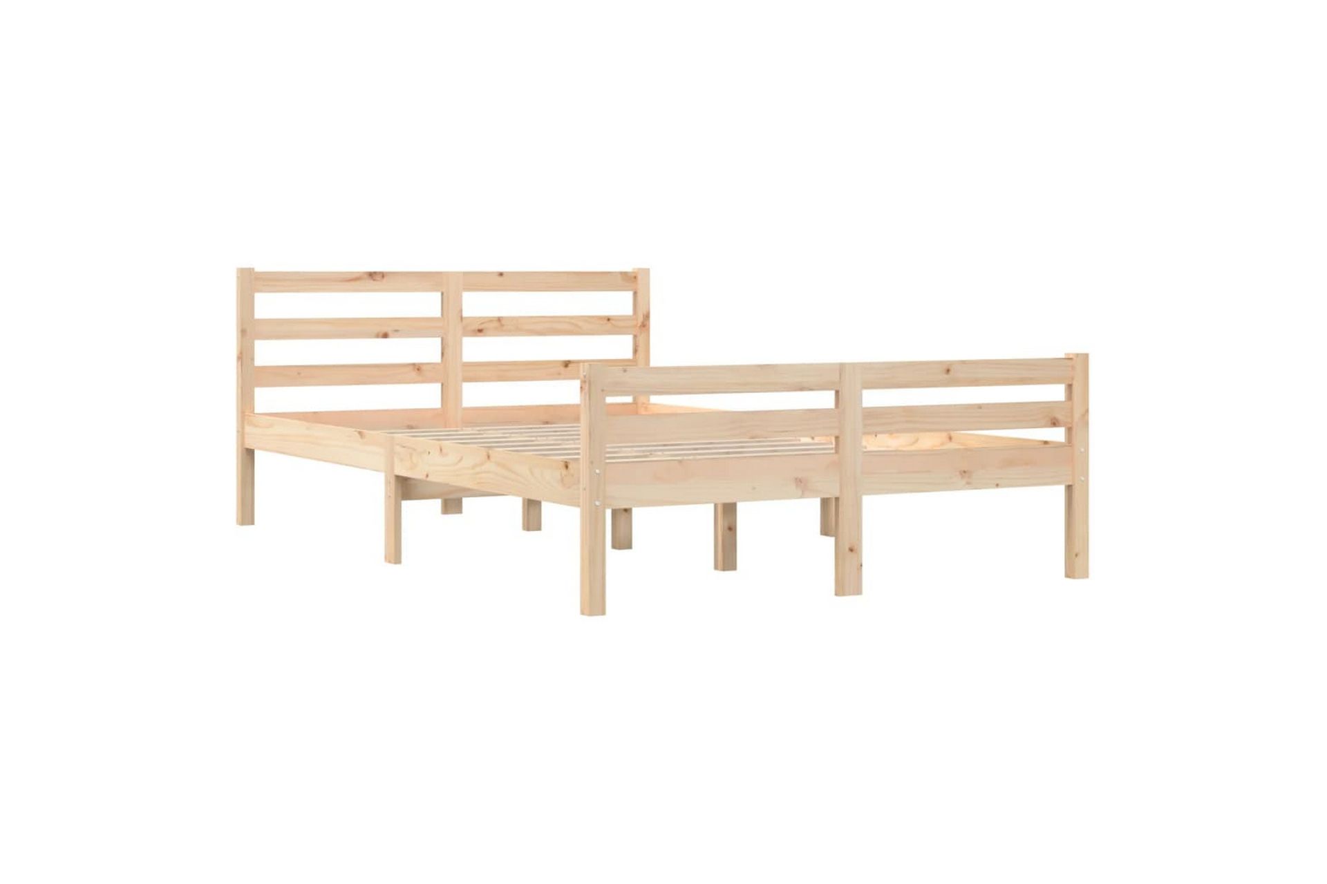 beBasic Sengeramme heltre 160x200 cm - Brun - Møbler - Senger - Sengeramme & sengestamme