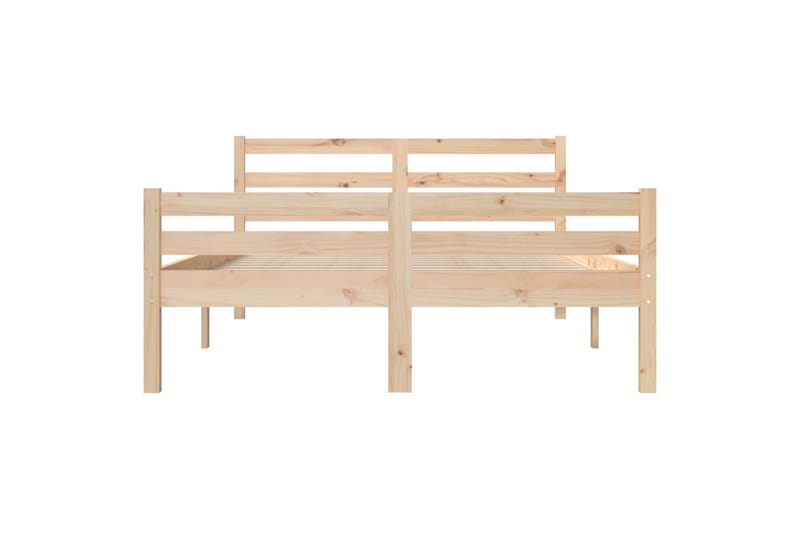 beBasic Sengeramme heltre 160x200 cm - Brun - Møbler - Senger - Sengeramme & sengestamme