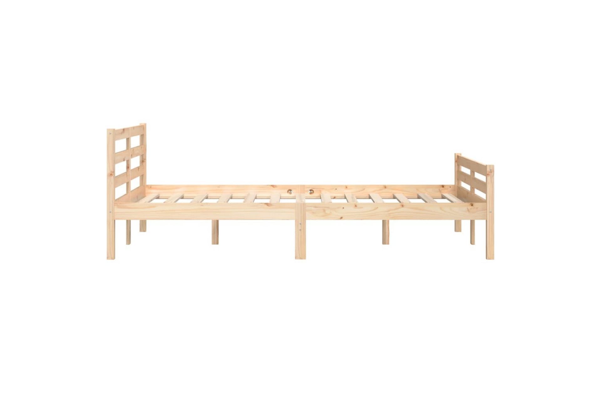 beBasic Sengeramme heltre 160x200 cm - Brun - Møbler - Senger - Sengeramme & sengestamme