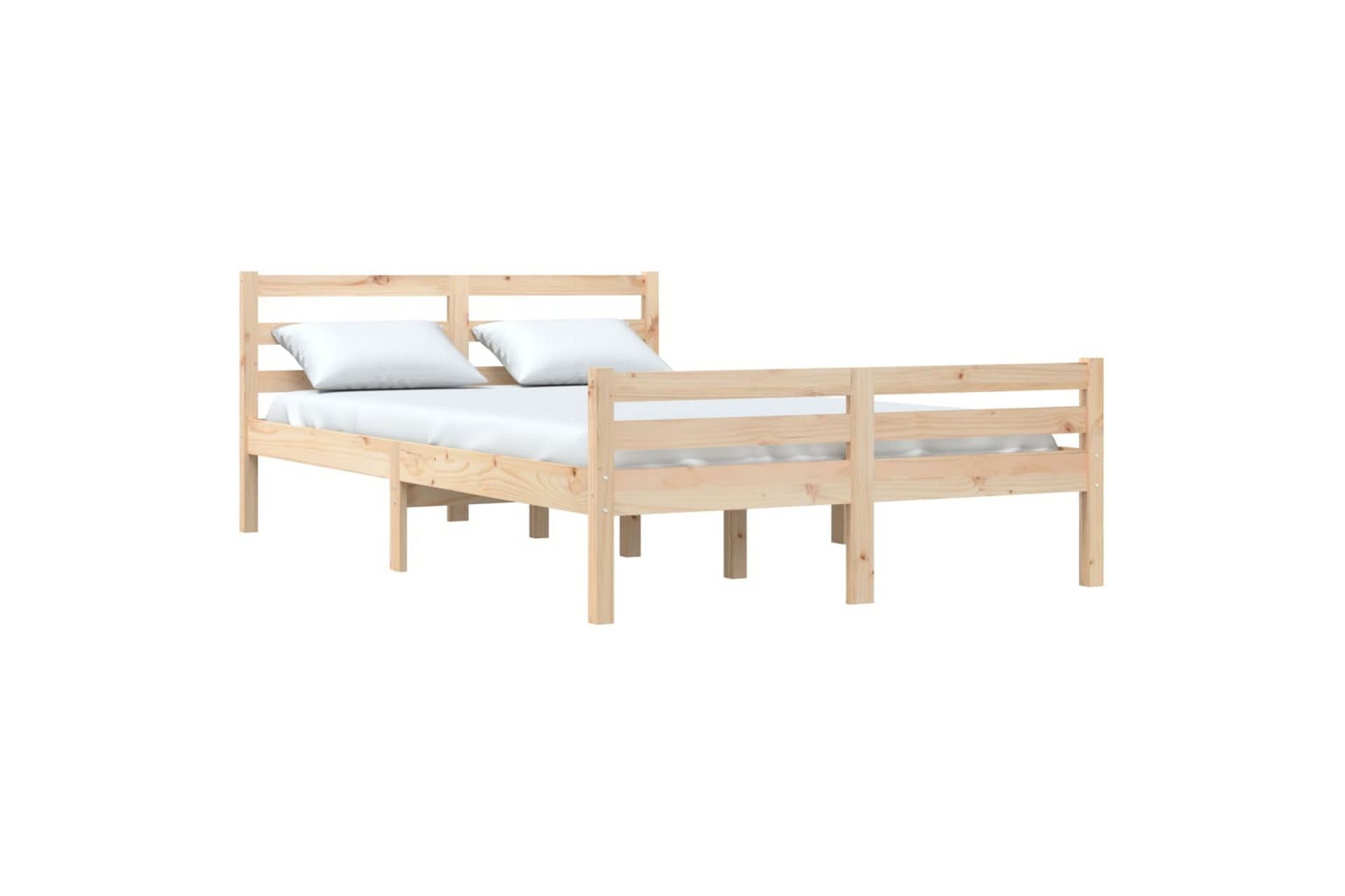 beBasic Sengeramme heltre 160x200 cm - Brun - Møbler - Senger - Sengeramme & sengestamme