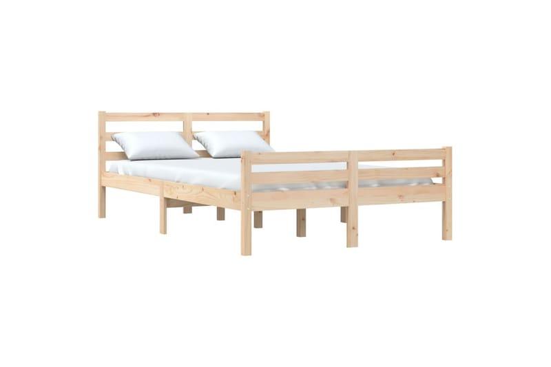beBasic Sengeramme heltre 160x200 cm - Brun - Møbler - Senger - Sengeramme & sengestamme