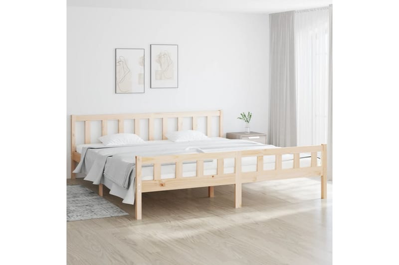 beBasic Sengeramme heltre 160x200 cm - Brun - Sengeramme & sengestamme