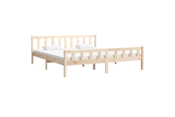 beBasic Sengeramme heltre 160x200 cm - Brun - Møbler - Senger - Sengeramme & sengestamme