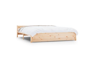 beBasic Sengeramme heltre 200x200 cm - Brun - Møbler - Senger - Sengeramme & sengestamme