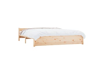 beBasic Sengeramme heltre 200x200 cm - Brun - Møbler - Senger - Sengeramme & sengestamme