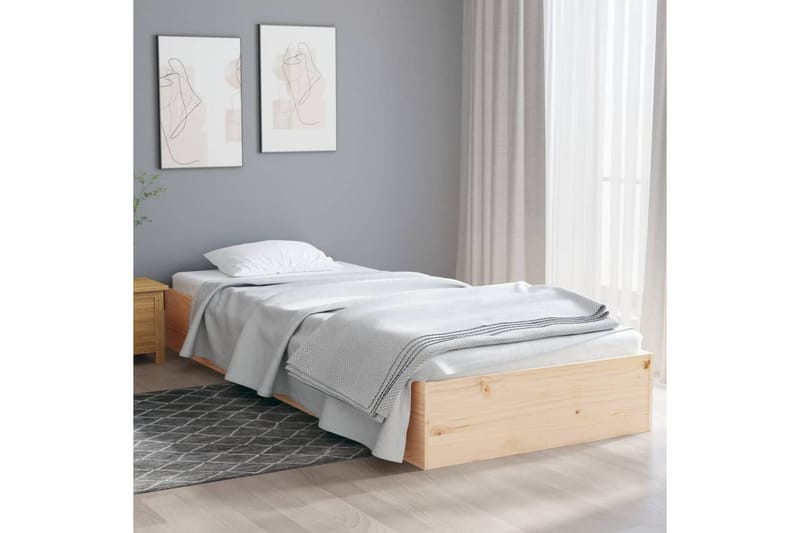 beBasic Sengeramme heltre 75x190 cm 2FT6 Small Single - Brun - Møbler - Senger - Sengeramme & sengestamme