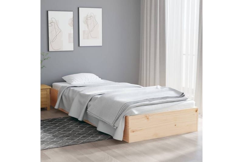 beBasic Sengeramme heltre 75x190 cm 2FT6 Small Single - Brun - Sengeramme & sengestamme