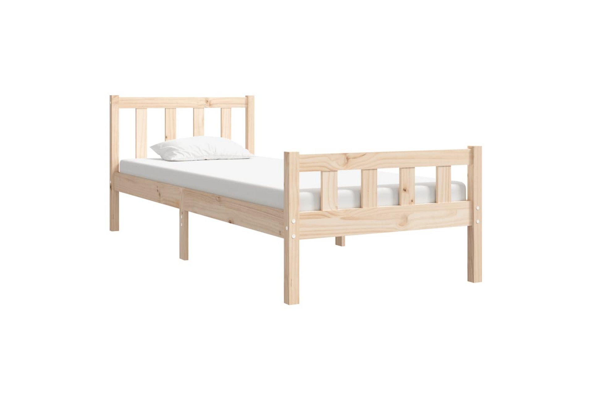 beBasic Sengeramme heltre 90x190 cm 3FT Single - Brun - Møbler - Senger - Sengeramme & sengestamme