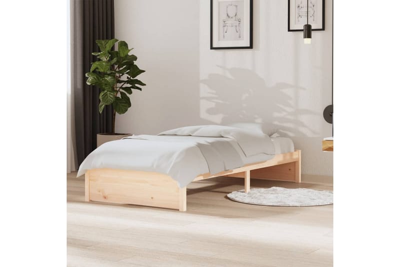beBasic Sengeramme heltre 90x190 cm 3FT Single - Brun - Møbler - Senger - Sengeramme & sengestamme