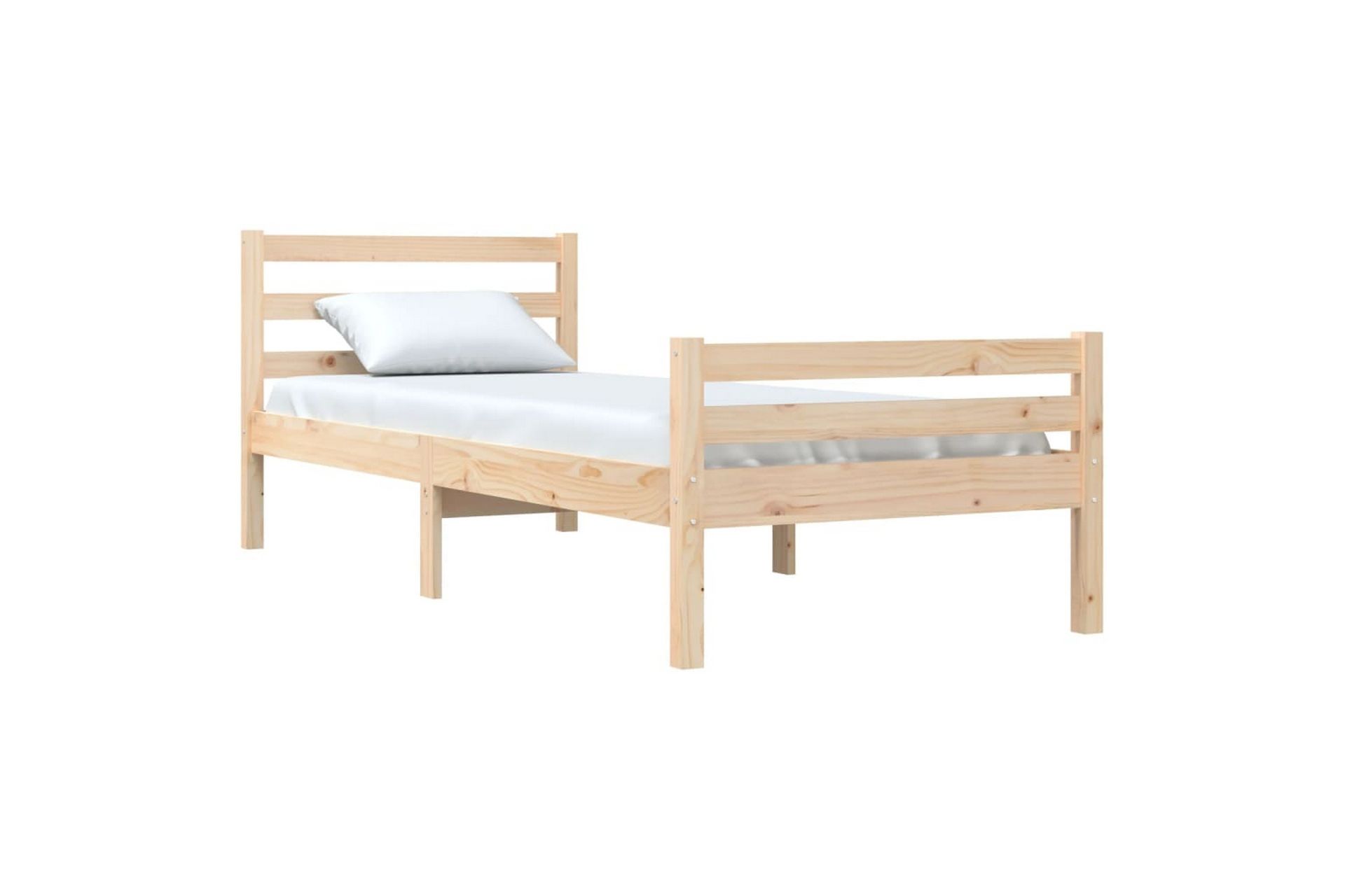 beBasic Sengeramme heltre 90x200 cm - Brun - Møbler - Senger - Sengeramme & sengestamme